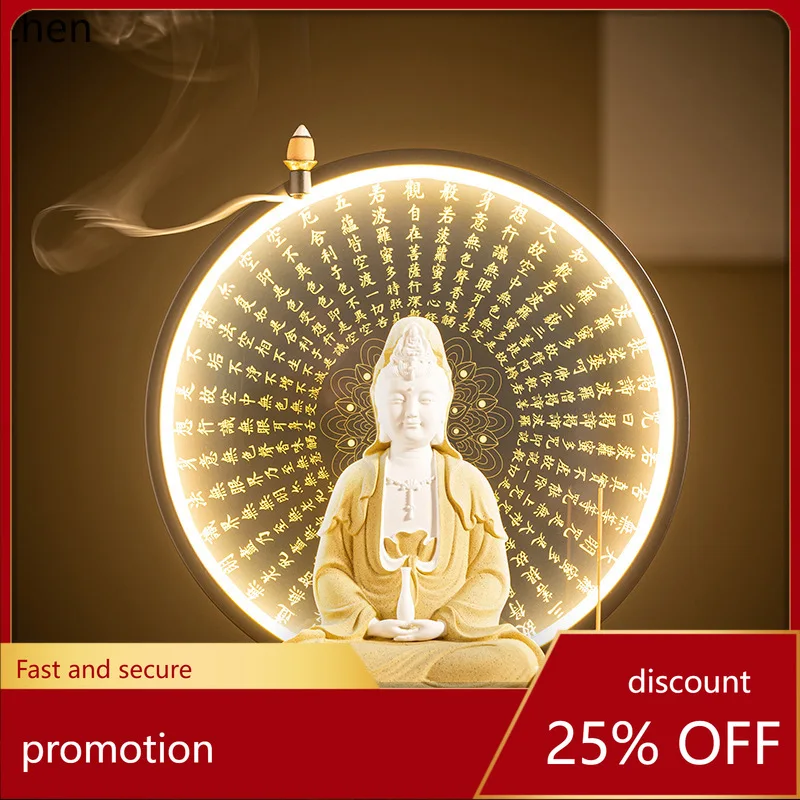 

Cz1 ceramic pure bottle guanyin buddha statue for home chinoiserie zen ornaments living room office desktop decoration