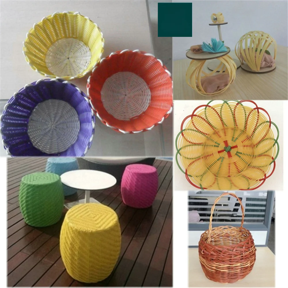 500G 70M gray four-wire flat synthetic rattan woven material, used to weave and repair plastic rattan for chairs, tables, hammoc image 5