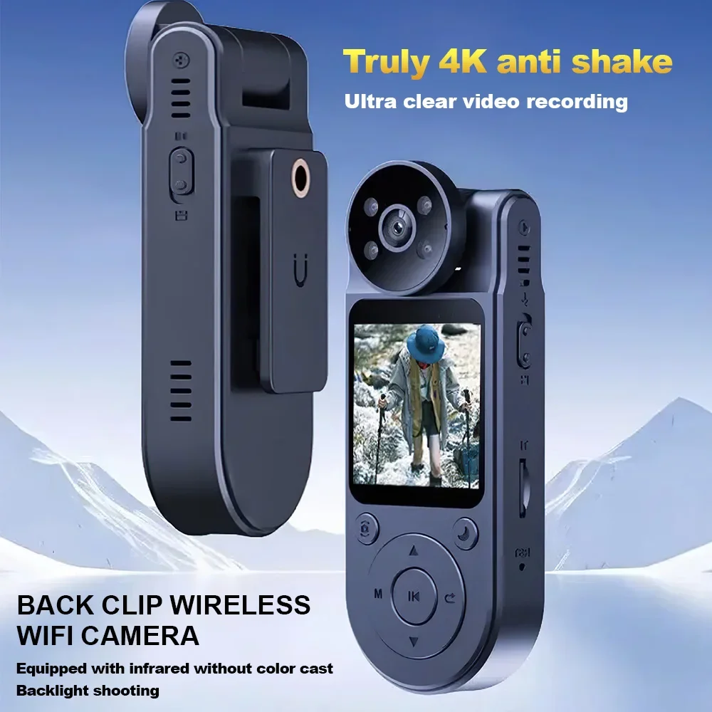 

1080P HD Wifi Body Camera Portable Night Vision Police Cam Small Digital Video DVR Recorder Back Clip Sport Bike Camcorder