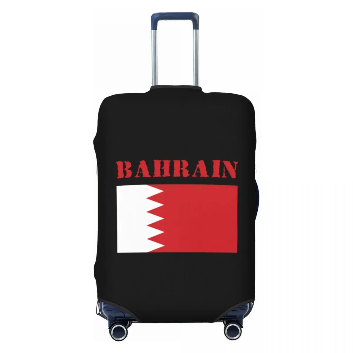 Изготовленный на заказ чехол для чемодана с флагом Бахрена, пыленепроницаемые чехлы для багажа, защита для 18-32 дюймов Изготовленный на заказ чехол для чемодана с флагом Бахрена, пыленепроницаемые чехлы для багажа, защита для 18-32 дюймов