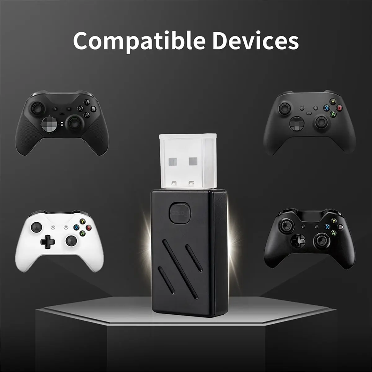 A59E Wireless USB Bluetooth Adapter for One//S Transmitter Receiver for Elite 2 Controllers, Plug-Play Dongle view 5