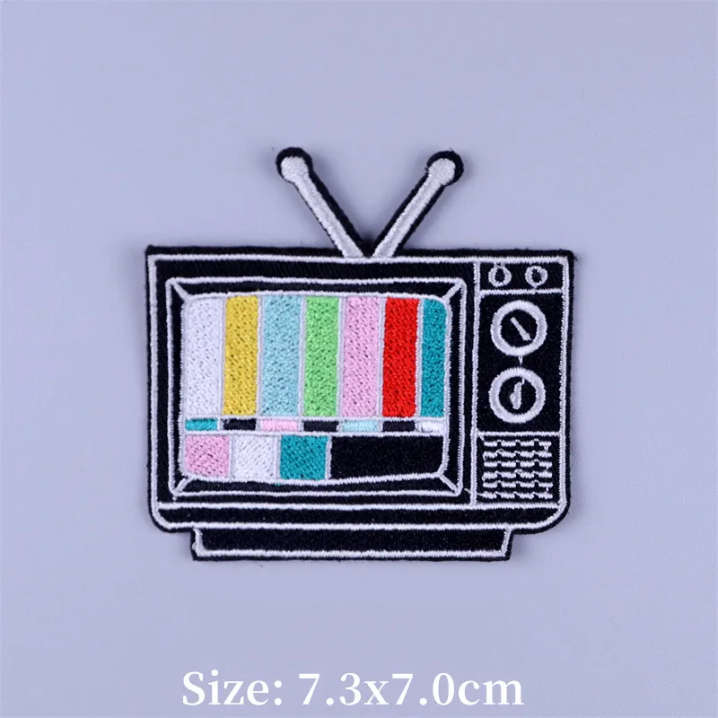 Rock/Punk Embroidery Patch Iron On Patches For Clothing Thermoadhesive Patches For Jackets Clothes Sewing Ironing Fusible Patch