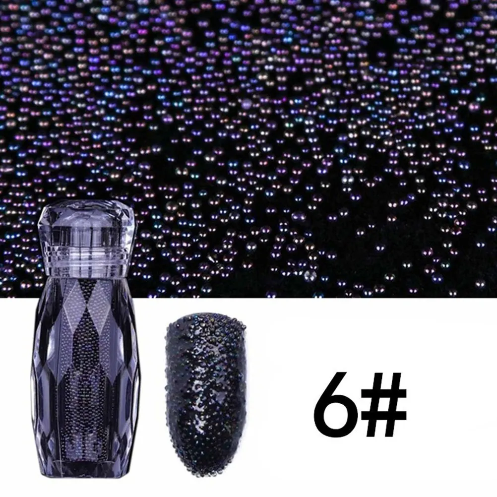 5Pcs Manicure Rhinestones Multicolored Nail Decors DIY Nail Art Rhinestone Bead Stickers Suitable for Natural False Nails