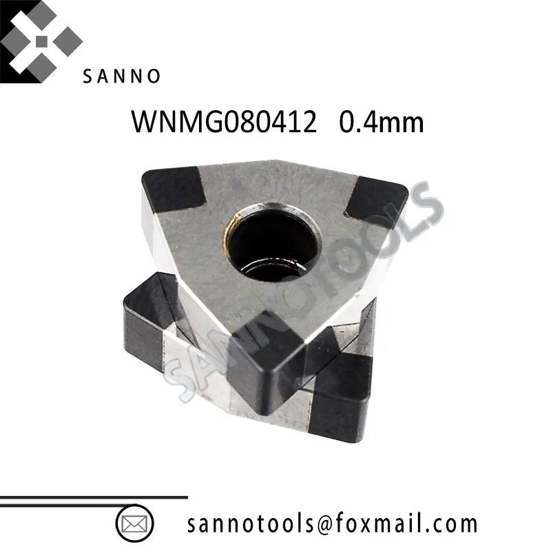 

WNMG080404 / WNMG080408 / WNMG080412 CBN CNC Carbide Turning Inserts For Hardened Steel