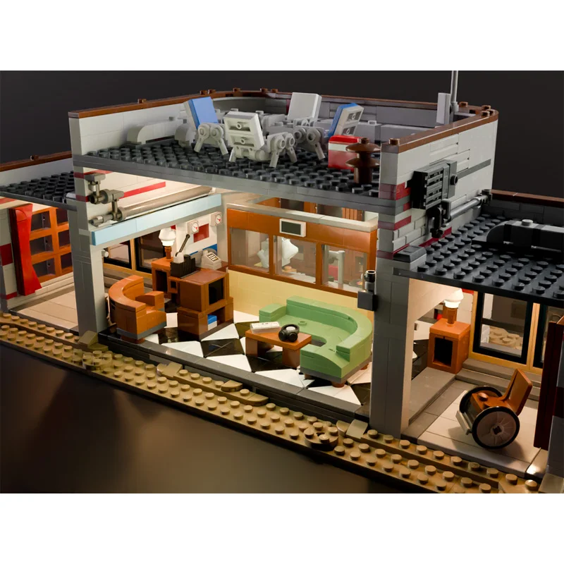 Base Espacial de Construcción Creativa, Bloques de Juguetes para Armar, Set de Construcción DIY para 247784 moc