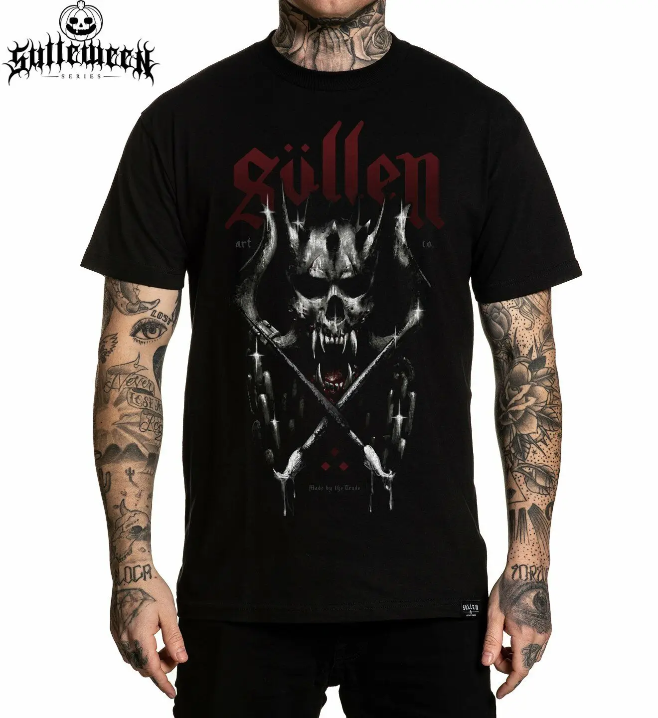 Sullen Hellraiser Kamil Mocet Skull Demon Gothic Tattoos Artist T Shirt SCM2985