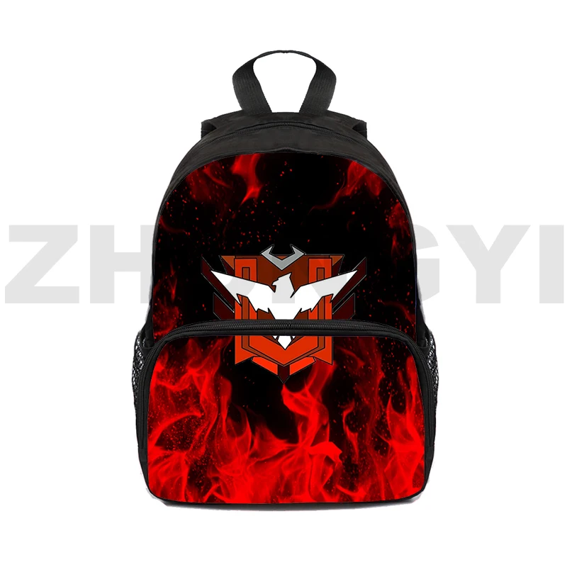 Fashion Free Fire Canvas Backpack Men 3D Cartoon Free Fire Garena Backpacks Kindergarten Children 16 Inch Women Small Bookbag