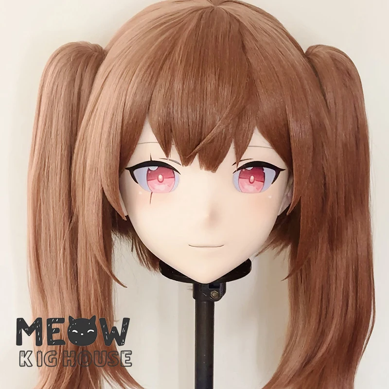 

(MEO596) Customize Handmade Full Head Lockable Crossdress Male to Female Japanese Cartoon Anime Game Character Kigurumi Mask