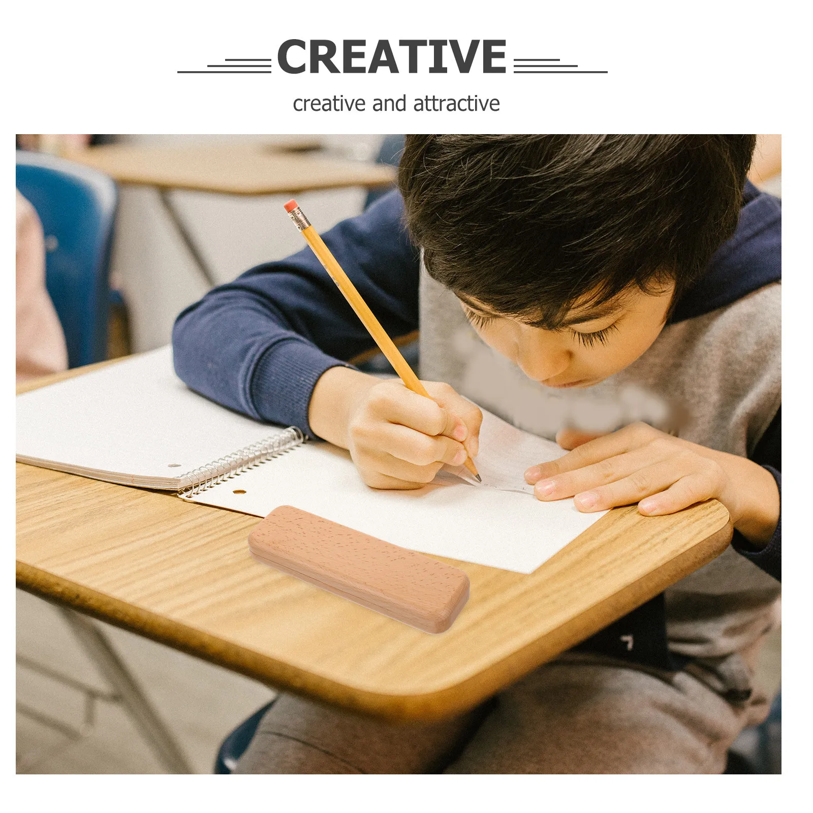 

Pen Presentation Case Wooden Organizer Double Holder Stylish Gift Box for Ink Pens Gift Holding Case Wooden Pen Organizer