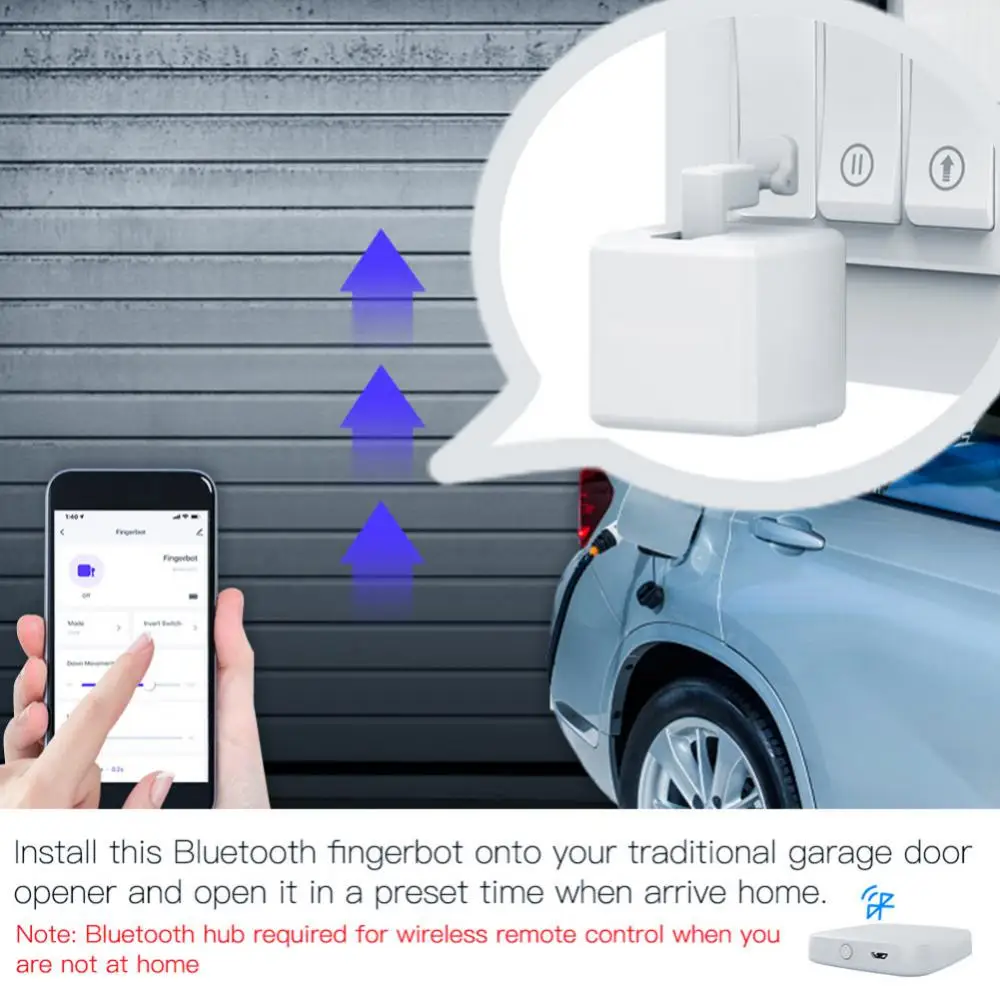 Tuya Smart CuInfouch Switch, WiFi Finger Button Pusher, Robot Smart Home, Voice Control pour Alexa Assistant