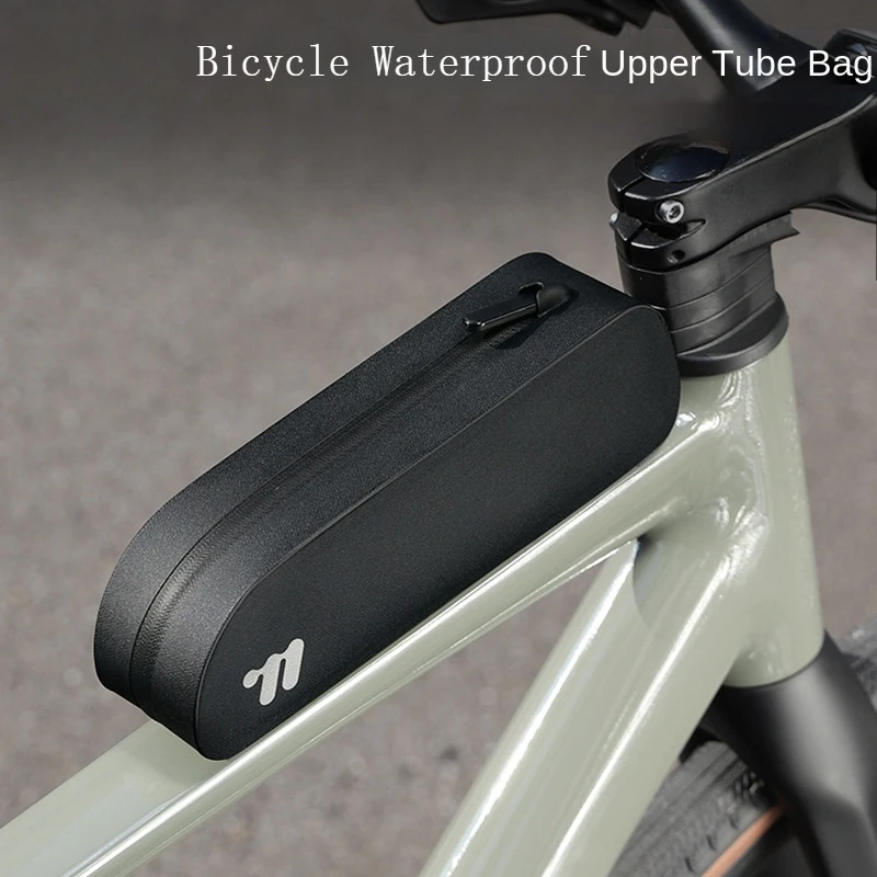

Bike Top Tube Bag TPU Cycling Front Bag with Screws or Straps Waterproof Windproof Gravel Road Bike Top Frame Bag