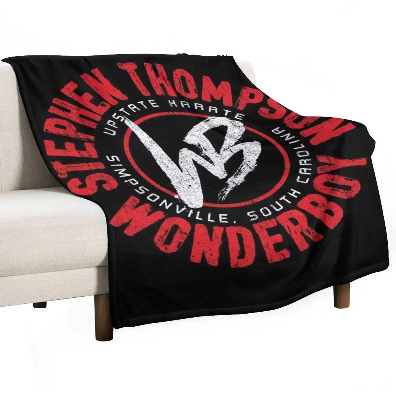 Stephen Wonderboy Thompson Throw Blanket warm winter Furry Plaid Personalized Gift Blankets