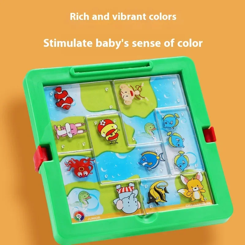 Gioco da tavolo per parco animali per bambini Giocattoli interattivi per interni Strumento didattico Carta di raccolta per addestramento al pensiero