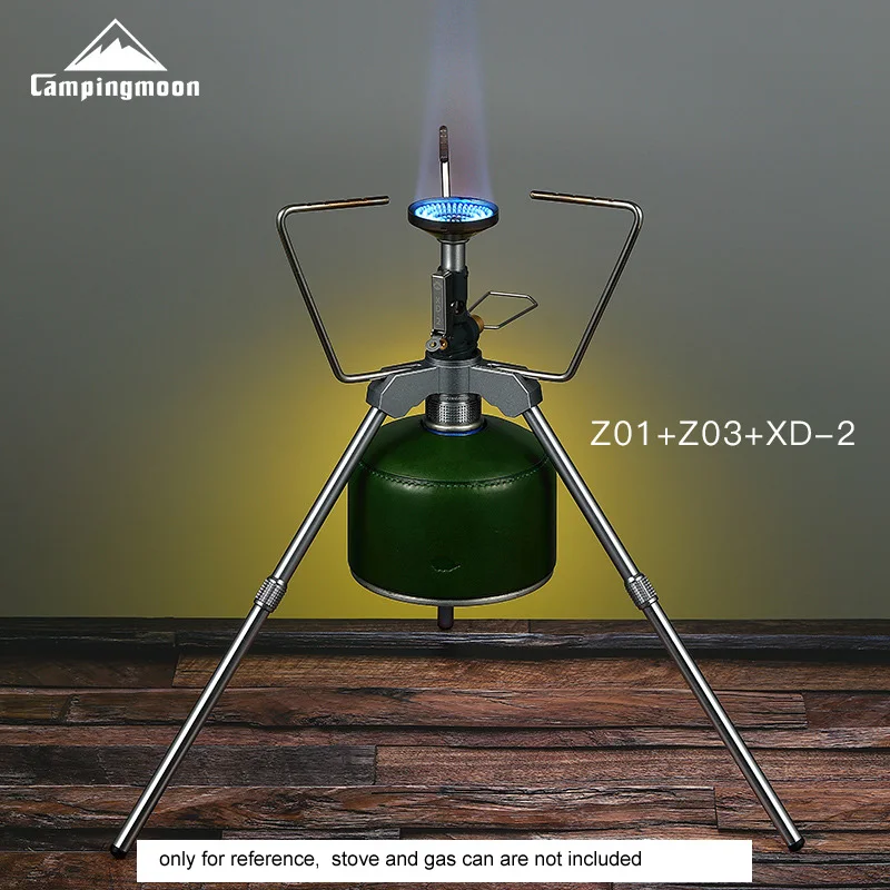 Portable Aluminum Alloy Camping Gas OD CB PG Canister Adapter Stove Switch Support Frame Stand for Outdoor Cooking