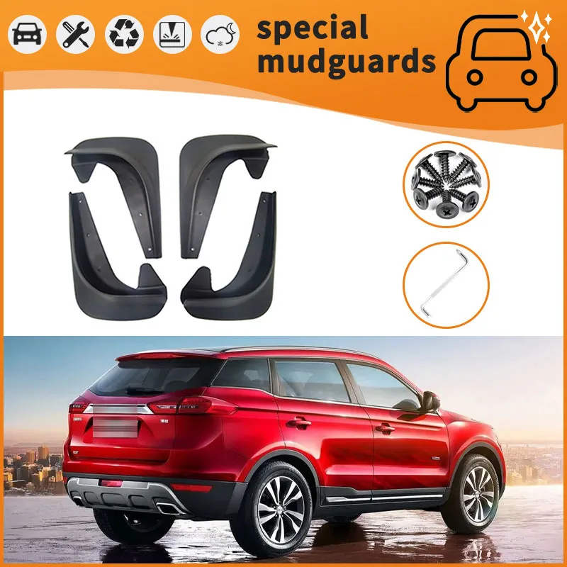 

For models 16-22 of Geely Boyue Atlas Mudguards Fender Mudflaps Front Rear Flares Splash Guards Cover Car Accessorie