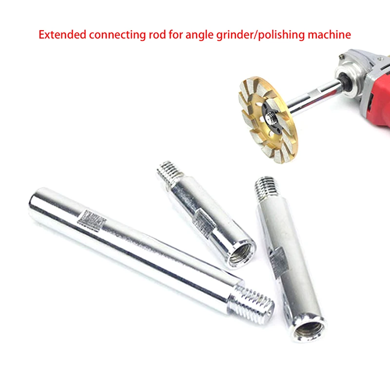 

M14 Thread Adapter Extension Rod for Angle Grinder, 75mm 100mm 140mm Polishing Pad Connection Rod for Grinding & Polishing