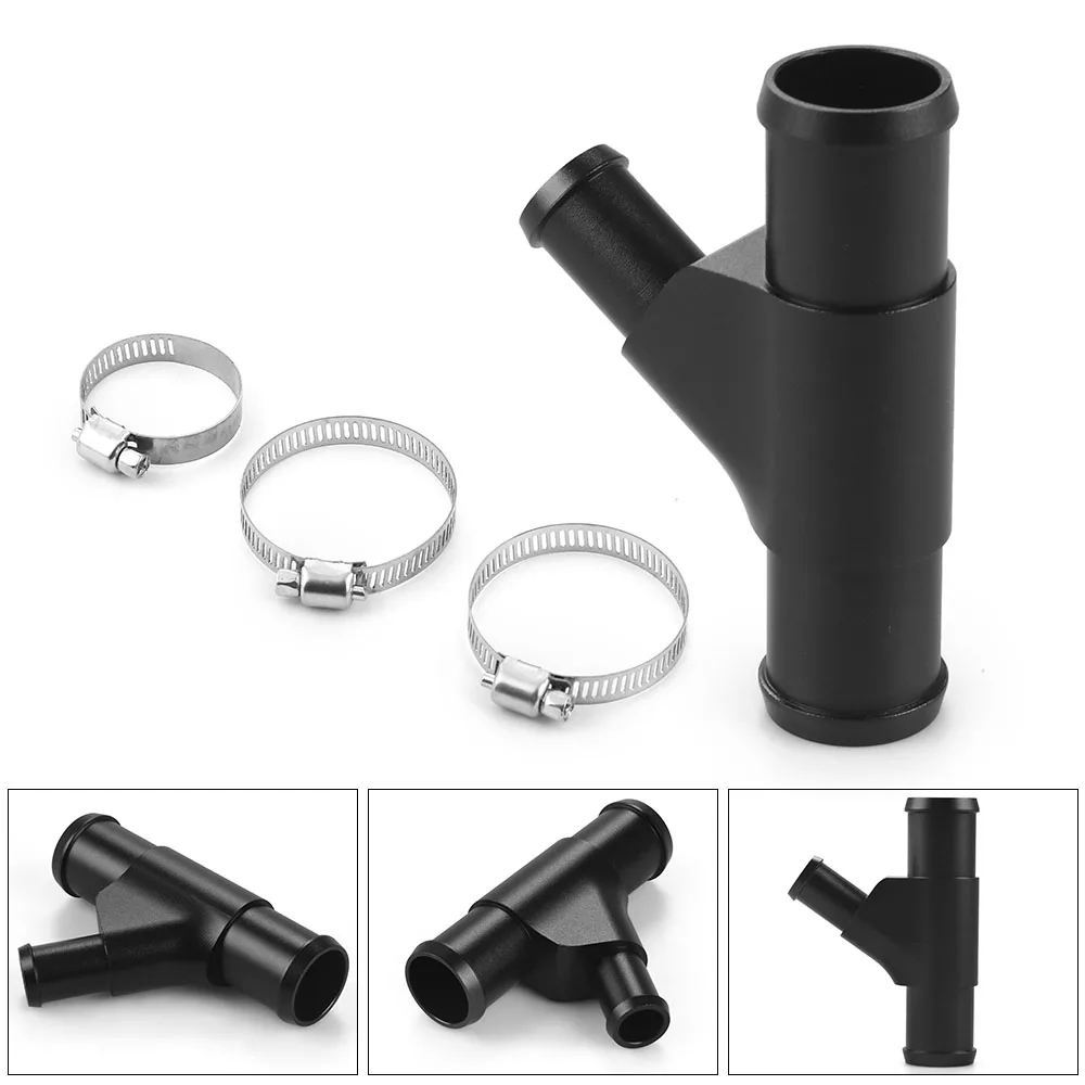 

Upgraded Black Coolant Y-Pipe Connector Hose Pipe for Ford F-250/350/450/550 2003-2007 with 6.0L Powerstroke Diesel Engine