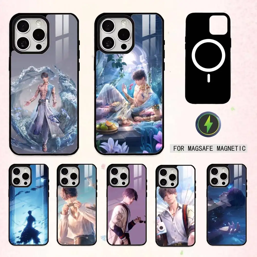 

R-Rafayel L-Love and D-Deepspace Phone Case For iPhone17,16,15,14,13,12,11 Plus,Pro Max Magnetic For Magsafe Wireless Charging