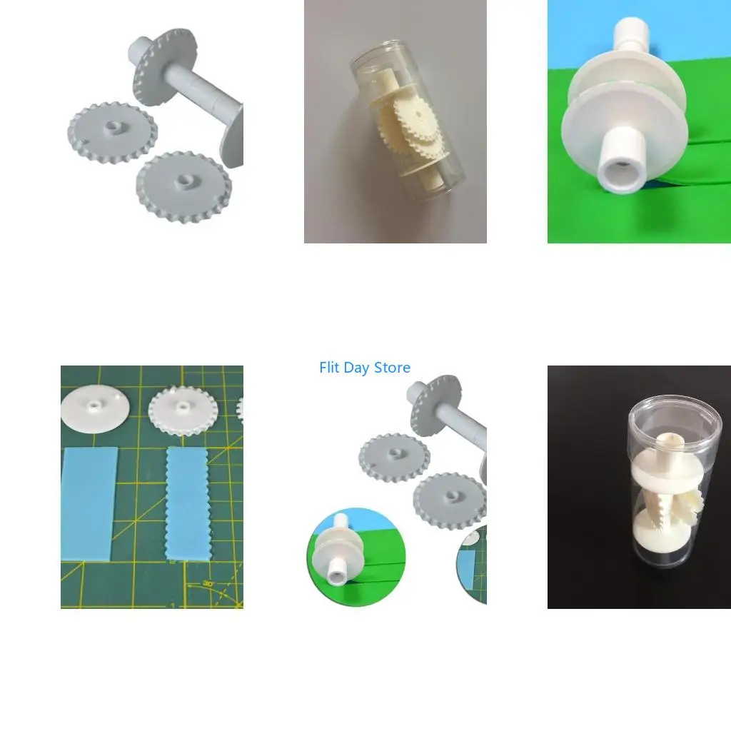 F92C Convenient Pastry Cutter Set Easy to Use Rolling Cutter Set Decorative Dough Cutter Perfect for Food and Table Setting