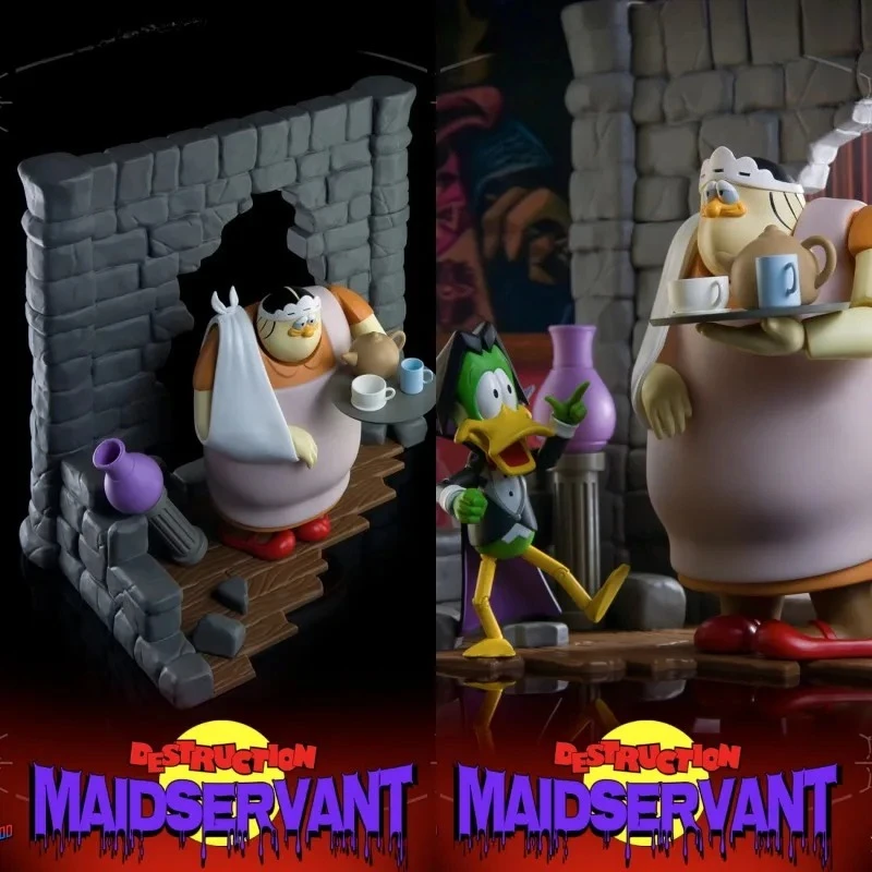 Happy Childhood Anime Toy Destruction Maid Count Duckula Nanni NewHC01 Vegetarian Count 1/12 12cm Figure Model Collectible Toys