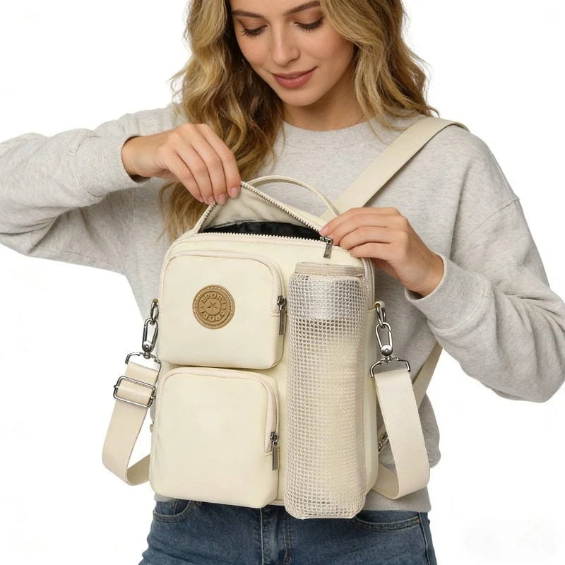 

1pcs Simple Stylish Large Capacity Outdoor Travel Shoulder Bag Multipurpose Lightweight Waterproof Backpack