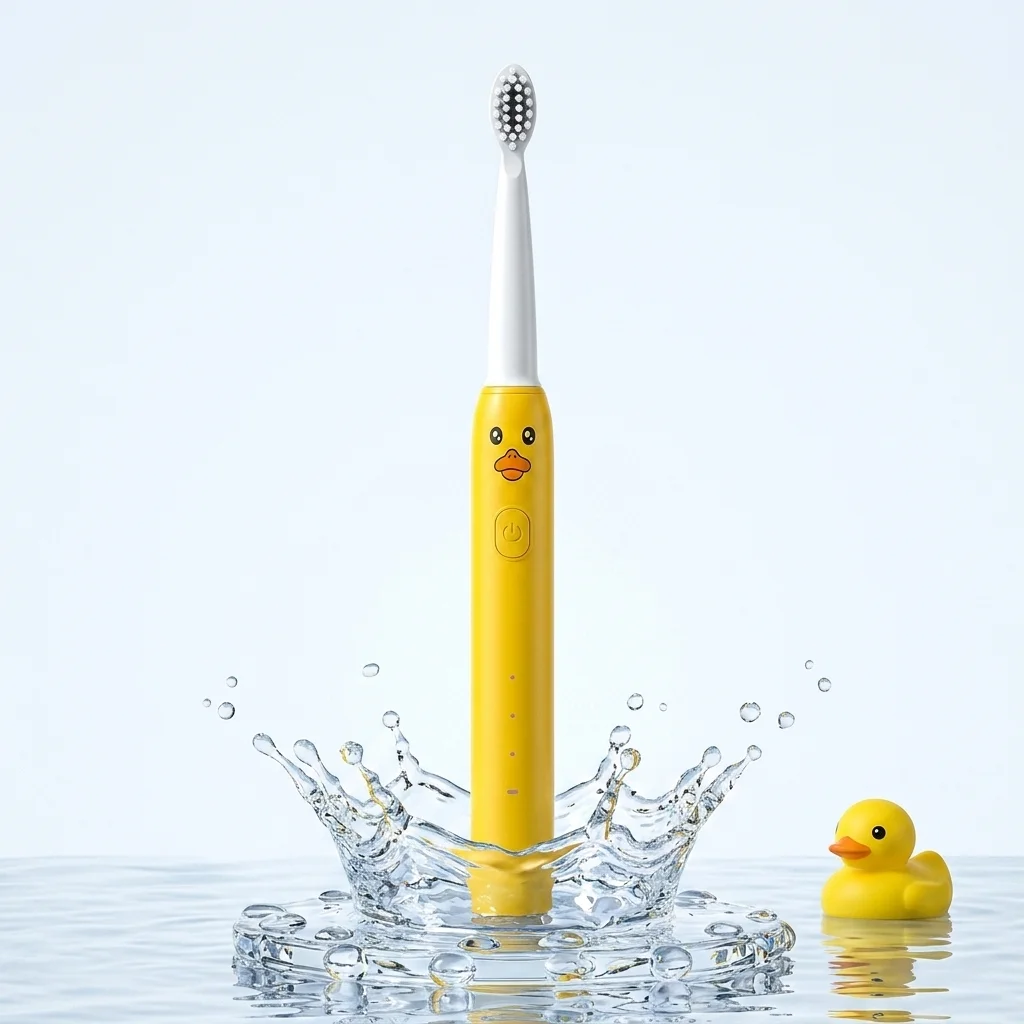 

Детская электрическая зубная щетка Sonic с мультяшным дизайном, 3 режима, водонепроницаемость IPX7, ультрамягкая щетина, 2-минутный умный таймер для детей 3-12 лет