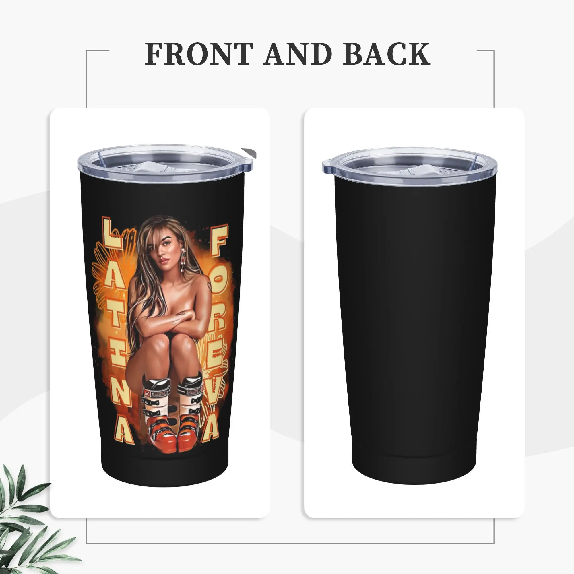 Stainless Steel Tumbler Latina Forever  Bichota Season Thermal Cups Karol G  Insulated Hot Drinks Car Mugs Travel Water Bottle