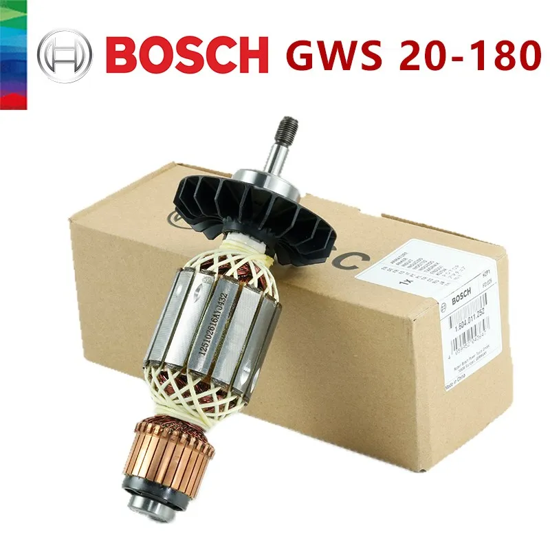 

AC220V-240V Armature Rotor Anchor Stator Replacement for BOSCH Angle Grinder GWS20-180 GWS20-230 Repairs Accessories