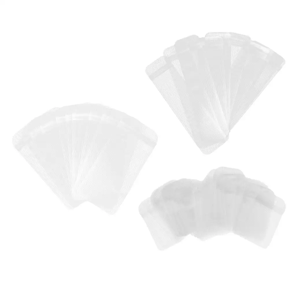 

50 шт., полипропиленовые сумки на молнии, мешочки для ювелирных изделий, подарочные безделушки, размер