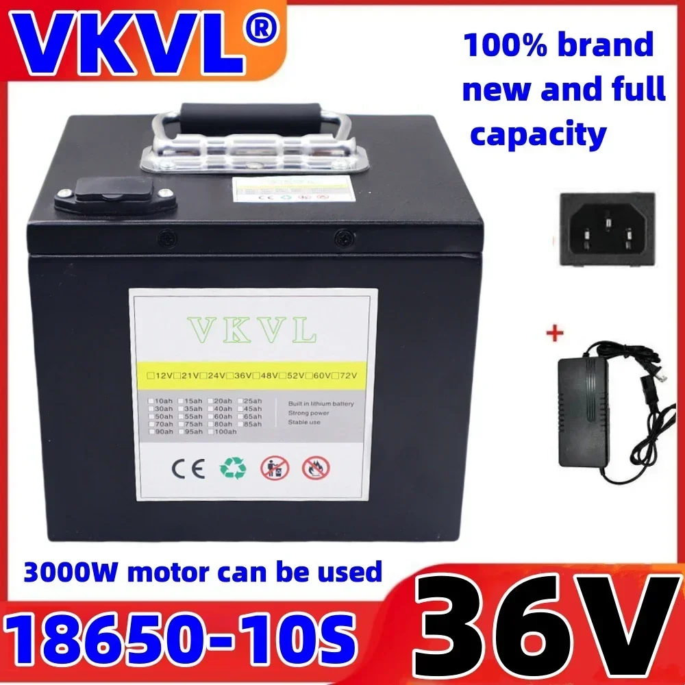 Air fast transportation New Full Capacity Power 18650 Lithium Battery 36V10ah-80ah Lithium Battery Pack Suitable for 250-2000W
