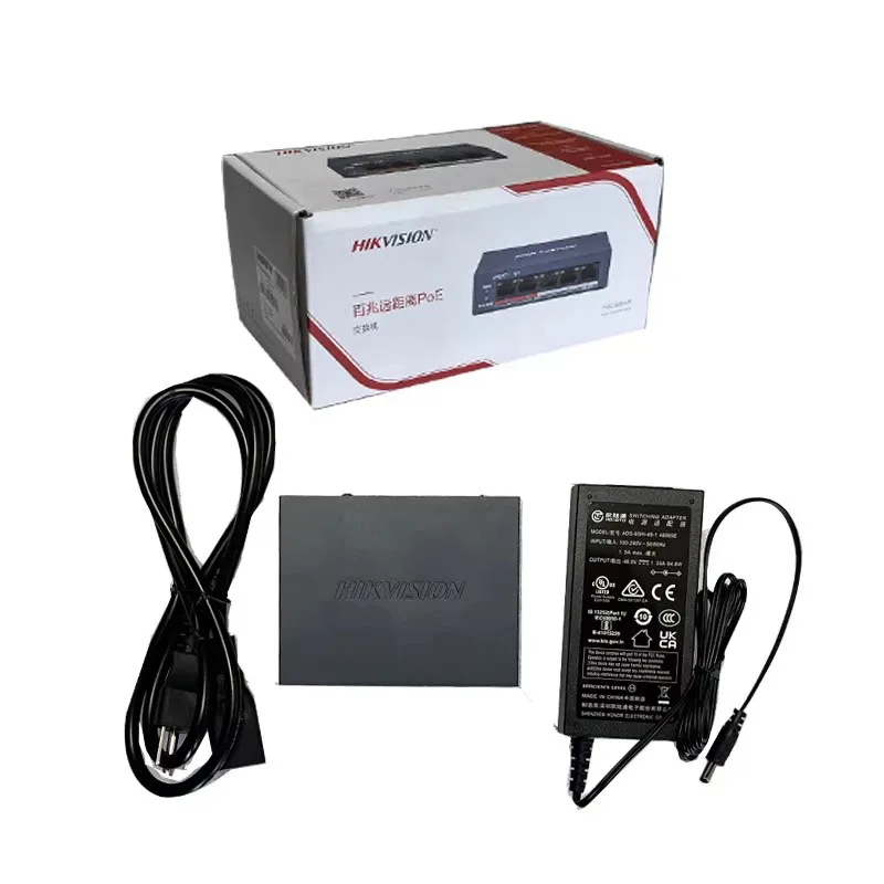 Hikvision DS-3E0105P-E(C) DS-3E0109P-E(C) PoE Switch 6KV Surge Protection 300m Long Range 8 Port Fast Ethernet Unmanaged