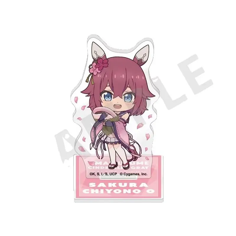 10CM Q-version Uma Musume Cinderella Gray Character HD Acrylic Stand Desktop Oguri Belno Tamamo Model Accessories Toy For Gift
