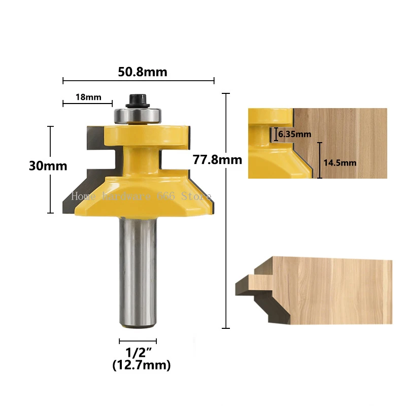 New Woodworking Tenon Knife Line Knife 15227 Two-Piece Woodworking Trimming Knife Woodworking Milling Cutter Set