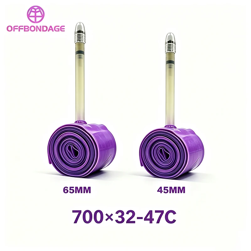 OFFBONDAGE 2pcs Gravel Bike Inner Tube Ultralight 45g 700C X 32c 35c 37c 40c 47c Bicycle TPU French Valve 45/65mm MTB29 Road view 2