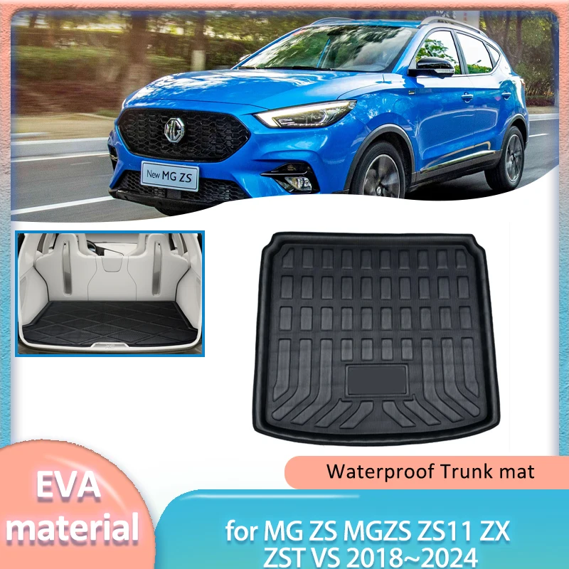 

for MG ZS MGZS ZS11 ZX ZST VS 2018~2024 Car Trunk Mat Boot Liner Cargo Floor Tray Luggage Carpet Waterproof Cover Accessories