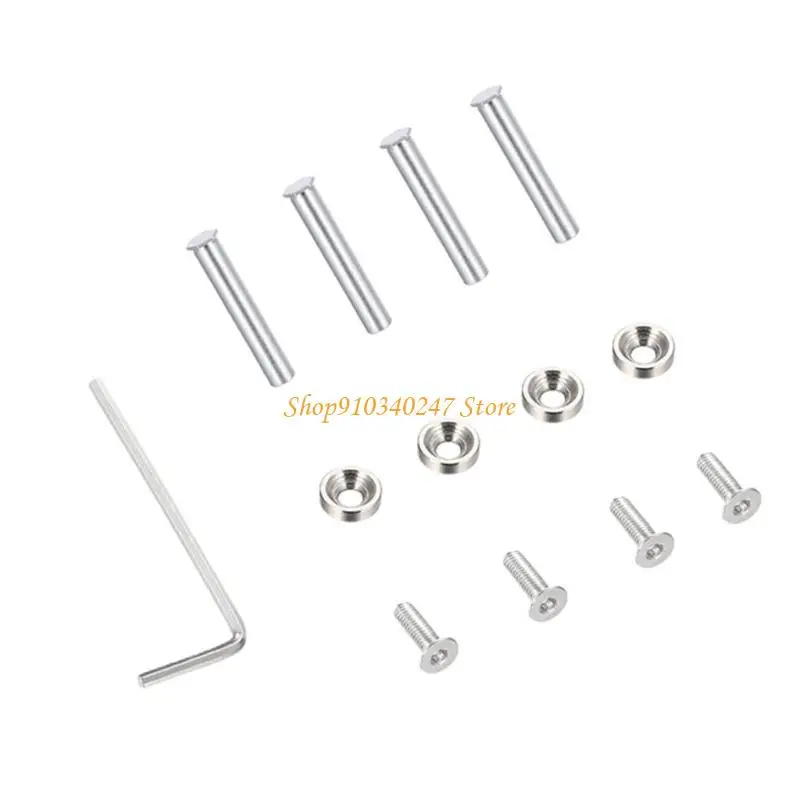 Q22A 4 قطعة تركيبات مشعاع تبريد المياه المهنية طويلة قصيرة مسامير مروحة تصاعد المسمار مسامير مروحة الكمبيوتر لتبريد المياه #2