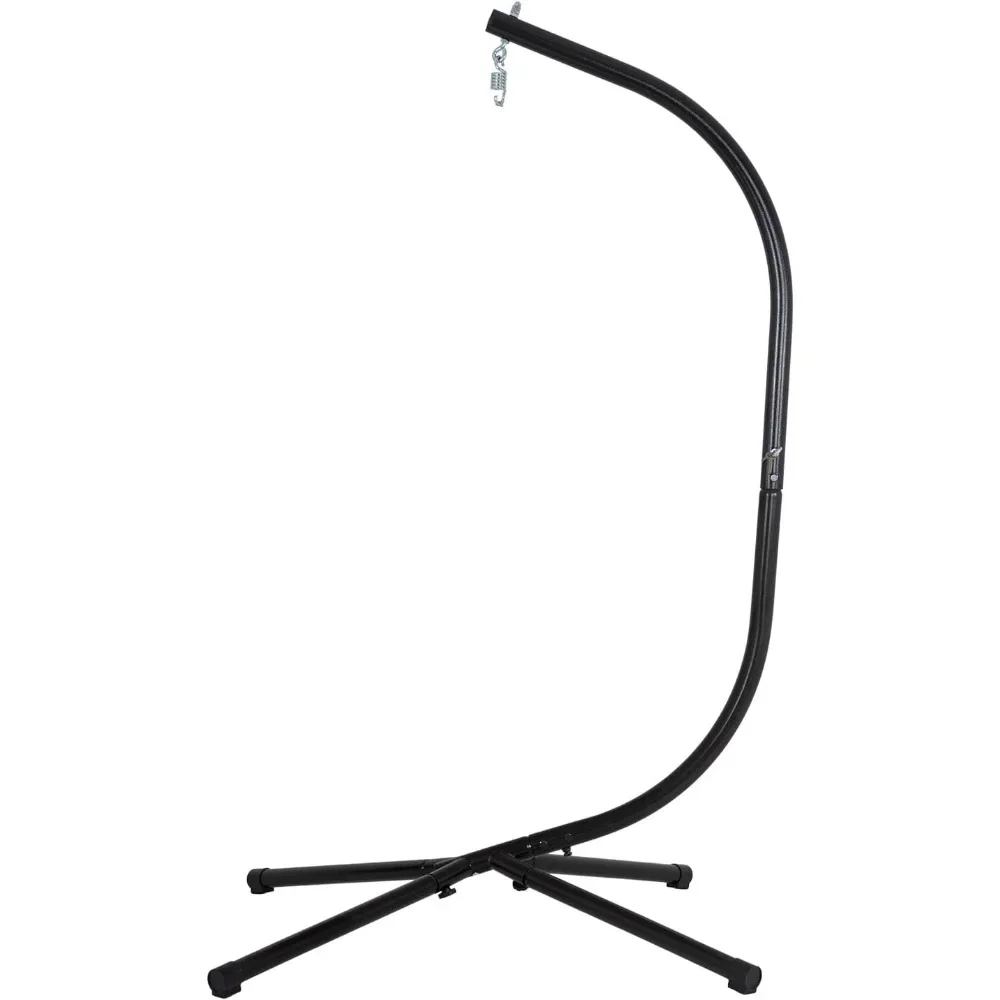 Heavy Duty Outdoor Hammock Chair Stand, aço sólido, construção suspensa, ar varanda balanço, rotação de 360 graus