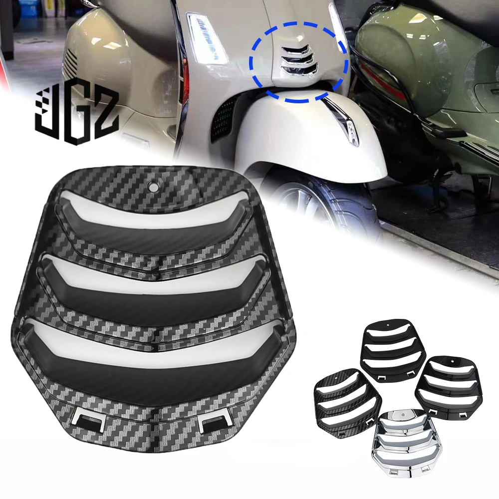 Motorcycle Horn Cover Inlay Tie Grill Cover ABS polychrome Fairing For Vespa GTS / Super 125 300 2023 Accessories