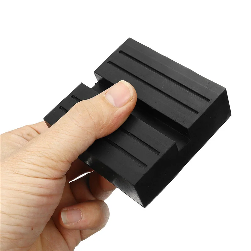 

8Pcs Universal Car Slotted Lift Trolley Jack Disk Block Rubber Pad Guard Adapter