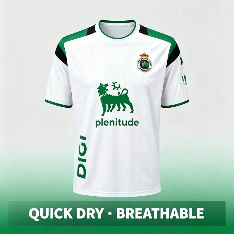 26-27 Heiß begehrtes Unisex-Racing-Santander-Heimtrikot, atmungsaktiv, schnelltrocknend, für Männer, Frauen, Familien-T-Shirts, Eltern-Kind-Set – Detail 1