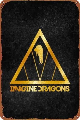1e, Legends Imagine Dragon, plaque en métal, affiche, décoration murale artistique vintage