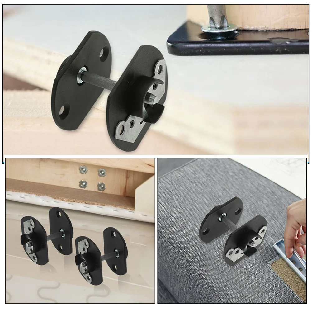 2 Sets Sofa Connector Sectional Couch Connectors Stitching Combination Joints Snap Iron Pe for