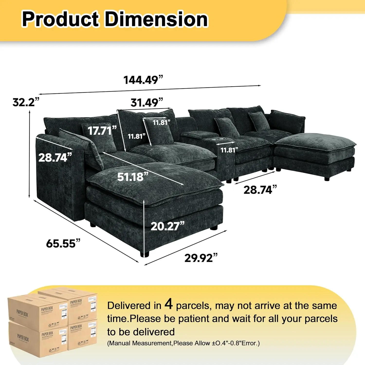 Thumbnail 2 - #31 Best Rated Modular Sectional Sofas to Buy in 2026