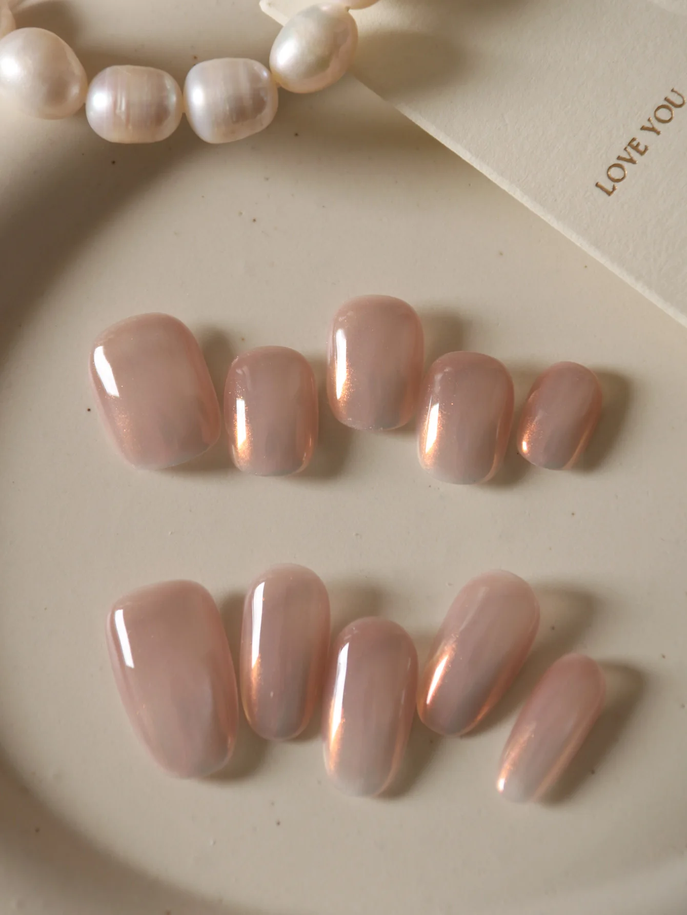 10 Stück Acryl-Nägel zum Aufdrücken, rosa Aurora, minimalistische künstliche Nägel mit Farbverlauf, inklusive 1 Blatt Klebelaschen und 1 Stück Mini-Feile