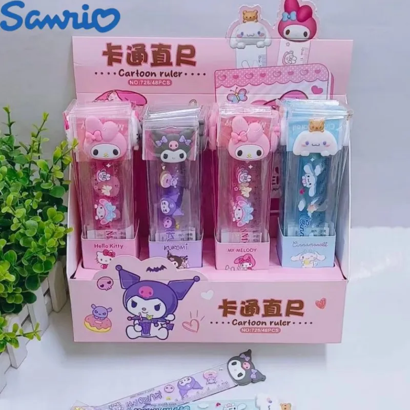 

Sanrio Melody Kuromi Cinnamoroll Graduated Ruler Cute Cartoon Students Learn Painting, Wholesale Stationery Office Supplies