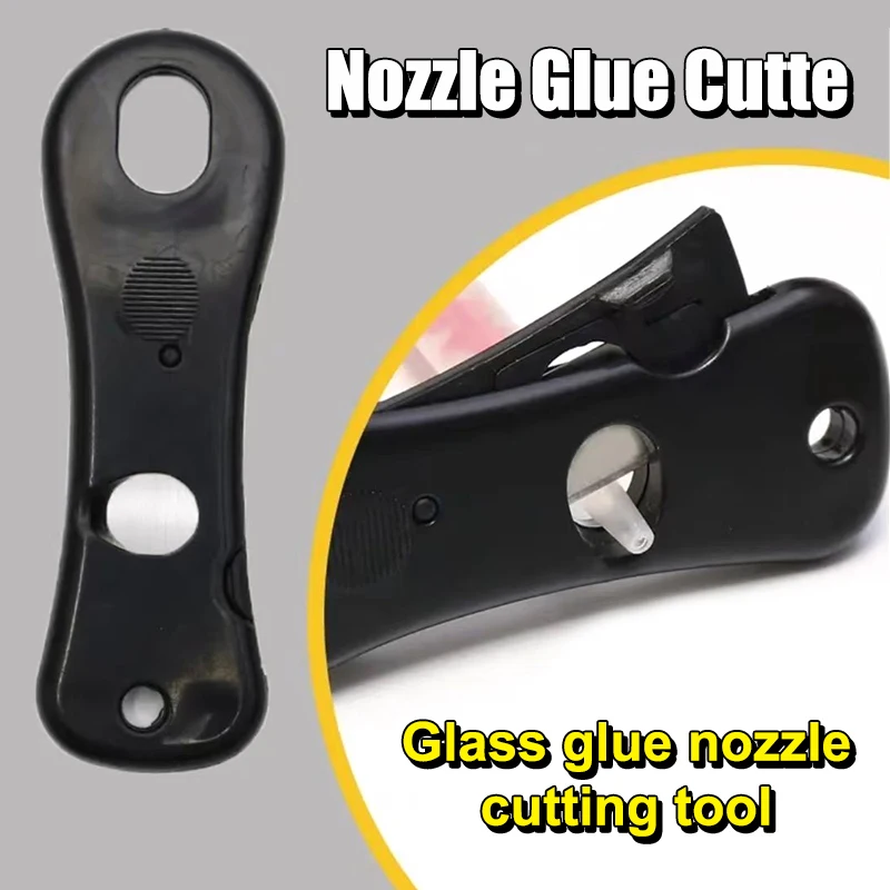 [E] New Design Black Sealant Nozzle Cutter Tool, Sealant Tube Cutter; Sealant Cutting Knife,  Opening Tool