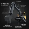 더블 E E598 EC160E 1:16 17CH RC 굴삭기 자동차 모델, 쓰리인원 듀얼 모드 크롤러 원격 제어 트럭 파는 소년 완구 5