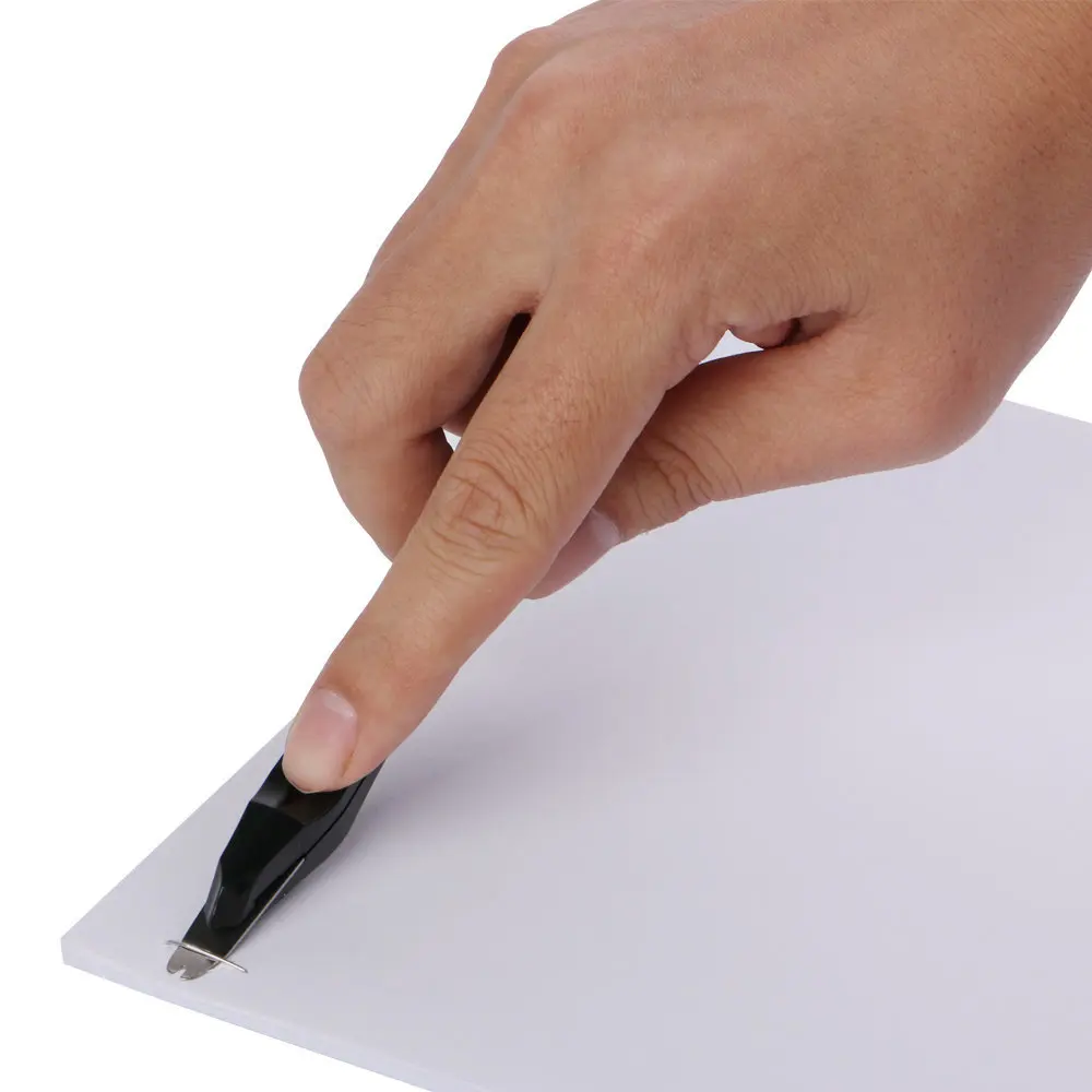 

1/3pcs black staple remover, push-in type, with built-in letter opener.
