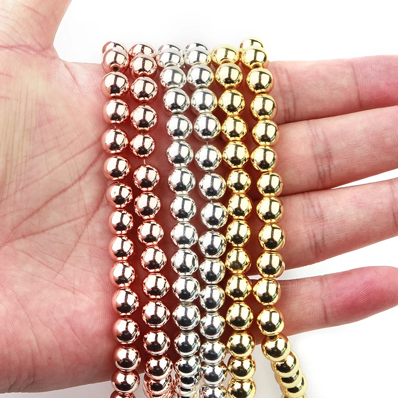 Natural Black Hematite Stone Beads for DIY Jewellery Making