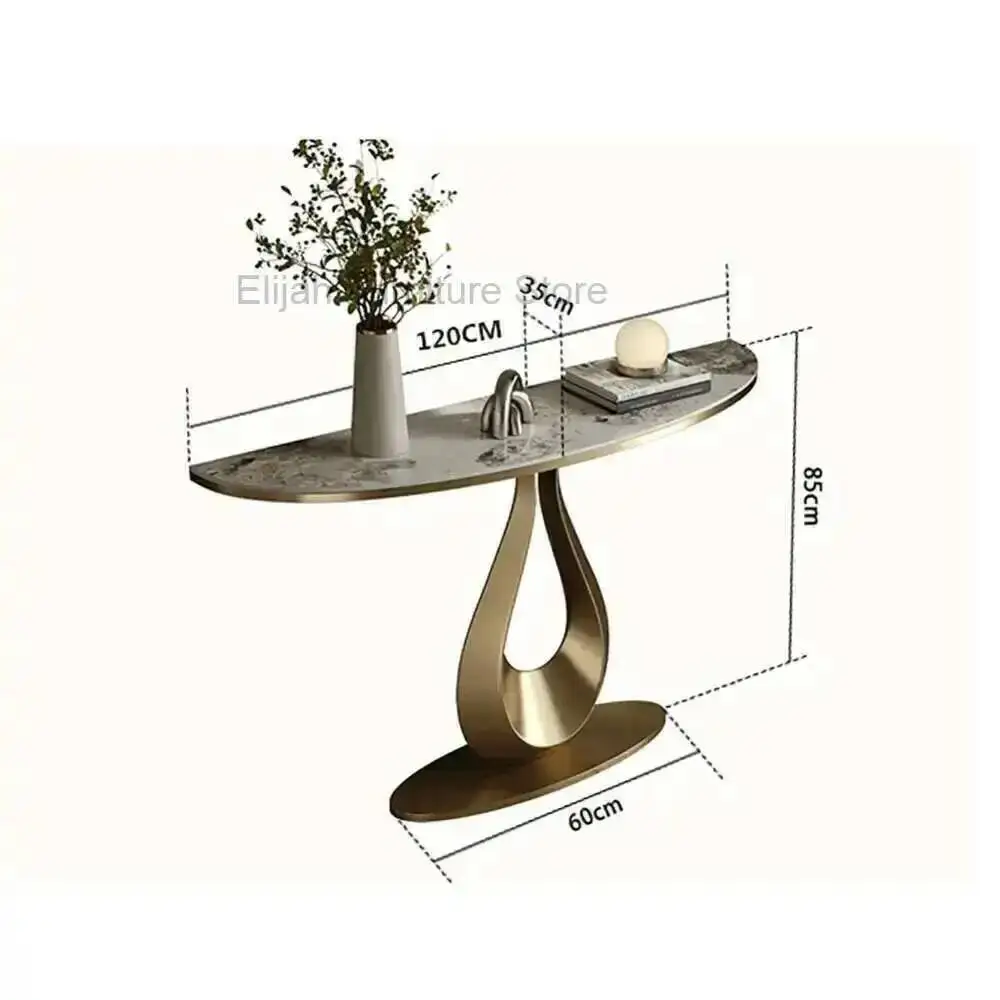 

Tables Lobby Nordic Metal Midcentry Modern Console Luxury Console Table Entrance Hallway Consolle Ingresso Living Room Furniture